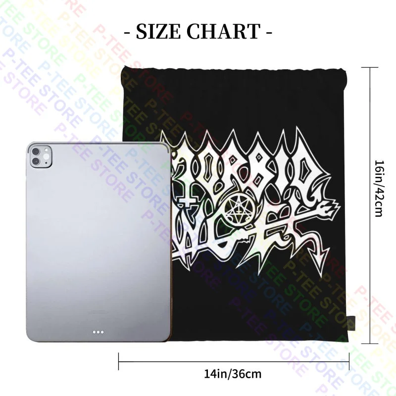 Morbid Angel Death Metal Logo Drawstring Bags Gym Bag Newest New Style Lightweight Large Capacity