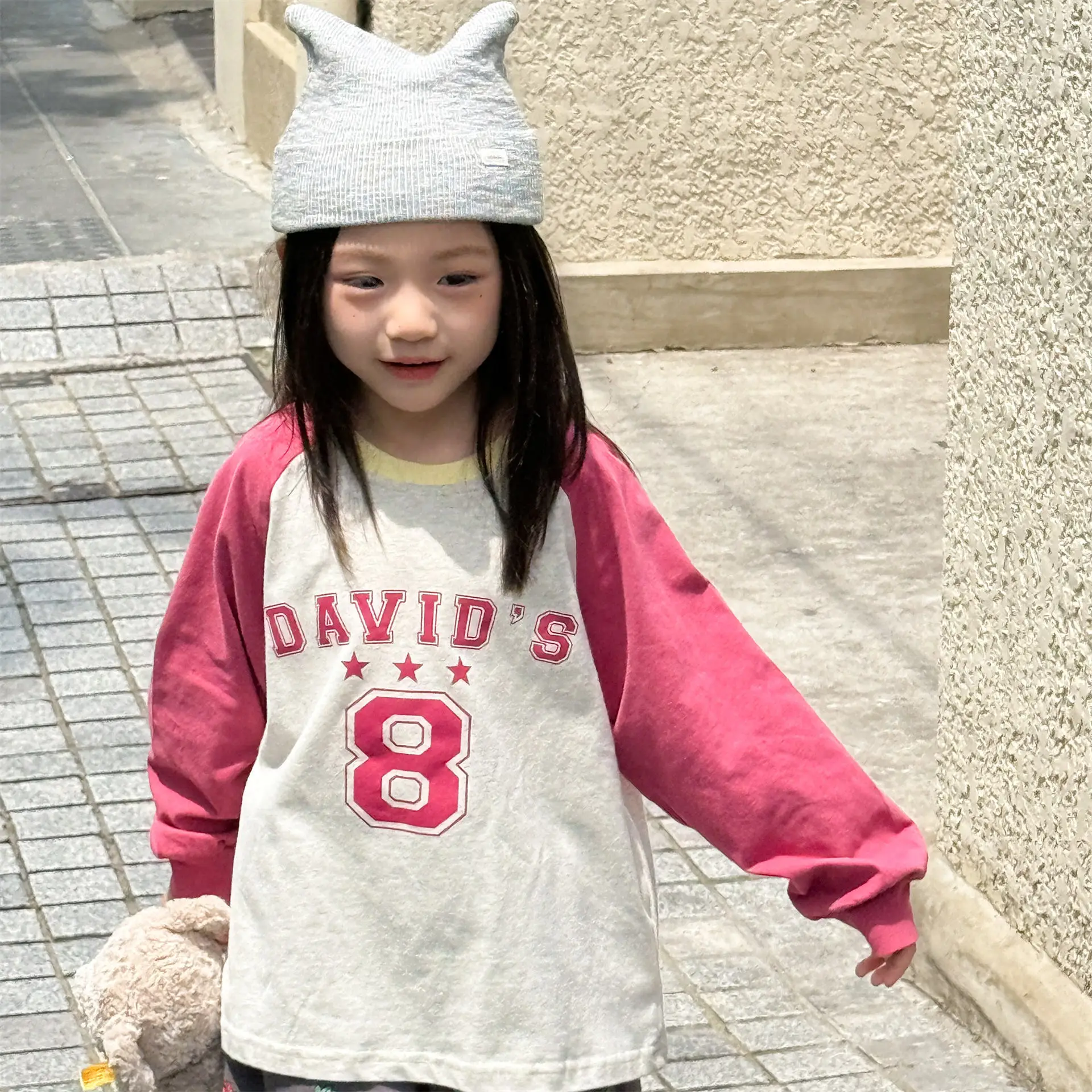 

2025 Autumn New Children T Shirts Letter Print Boys Girls Long Sleeve Sweatshirt Baby Cotton Clothes Kids Casual O-neck Tops