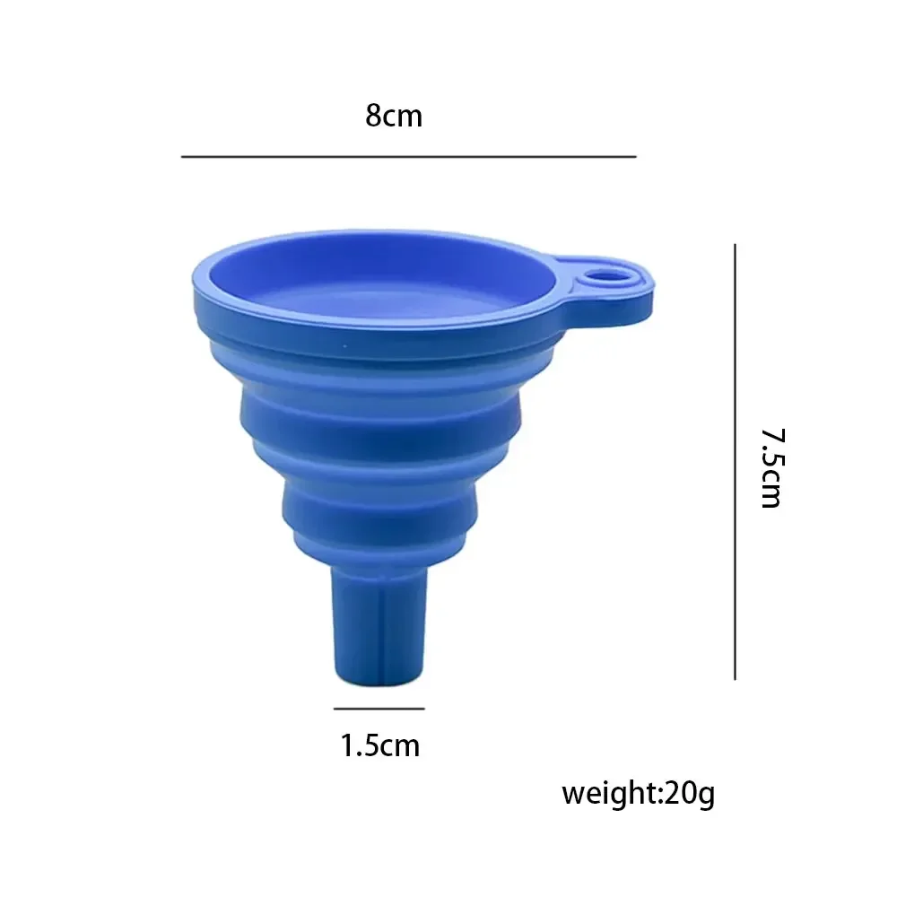 Engine Funnel Car Motorcyle Universal Silicone Liquid Funnel Washer Fluid Change Foldable Portable Auto Engine Oil Petrol