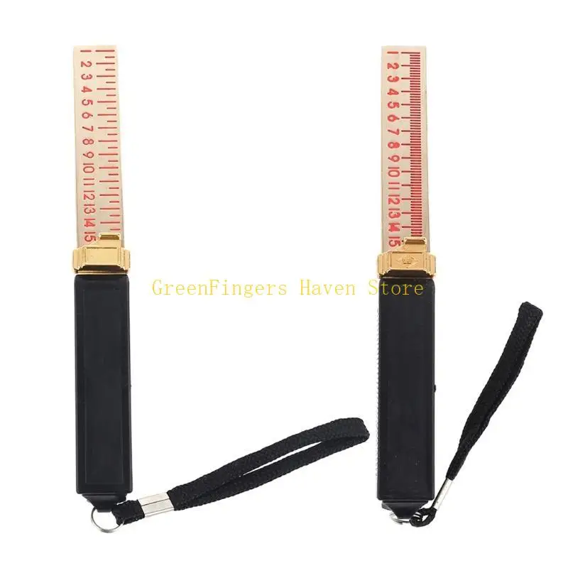 F68D Fühlermesser metrisch tragbar1-15mm keilförmige Vernier Fühlermessgeräte, Inspektion Flachheit Messwerkzeug 0,2/0,5 mm