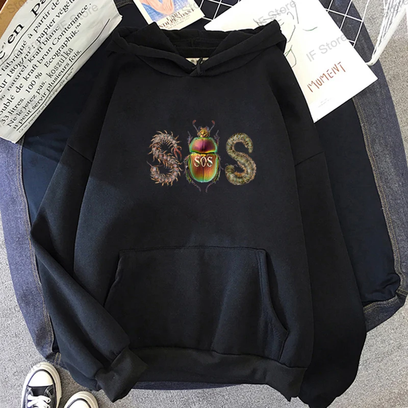 SZA SOS Deluxe Caterpillar Hoodies Merch Print For Women/Men Unisex Casual Long Sleeve Sweatshirts Hooded Streetwear