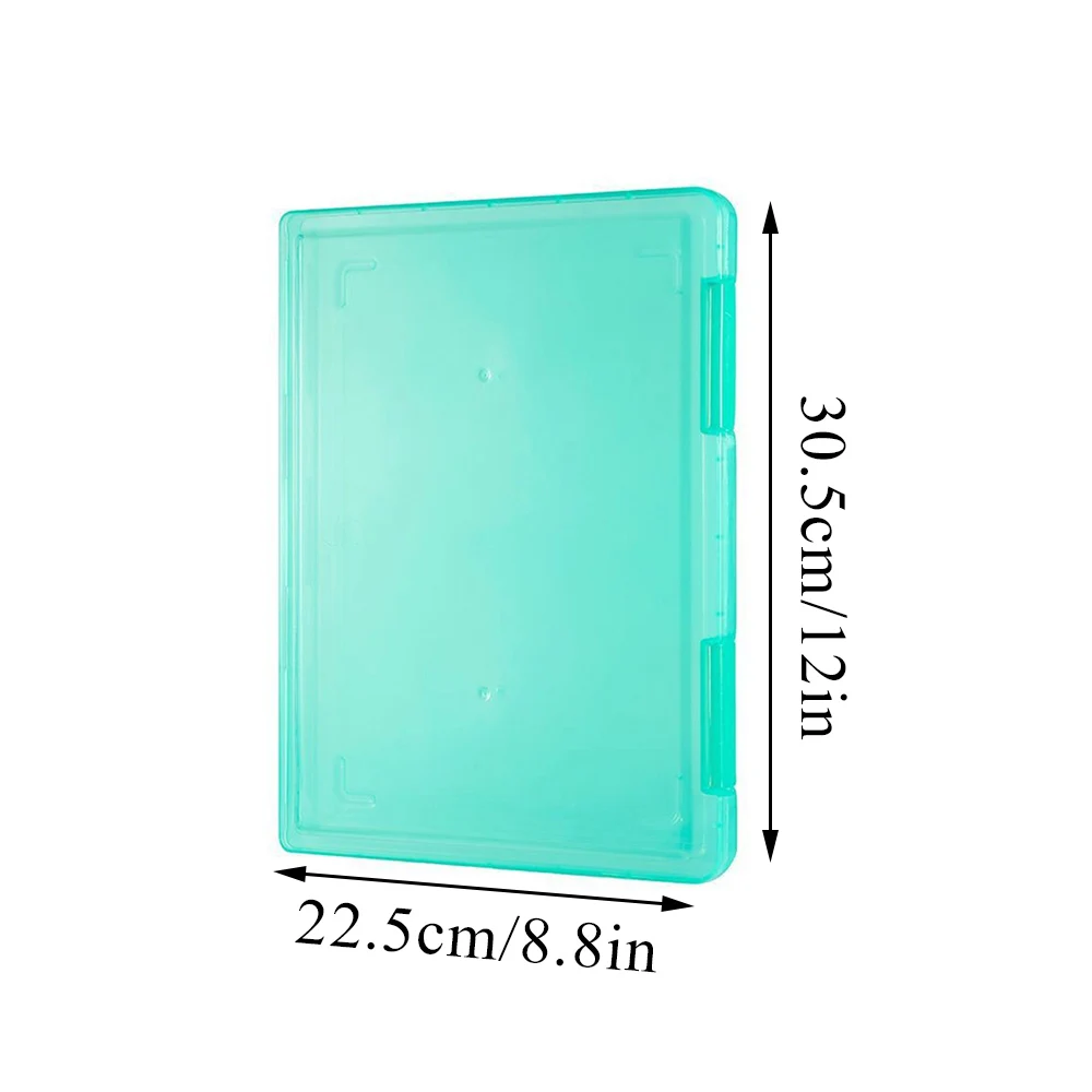 Imagem -06 - Grande Capacidade Document Organizer Transparente Dustproof Test Paper Classification Boxes Hot a4 File Storage Box 22.5x30.5cm