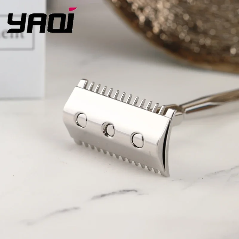 ماكينة حلاقة Yaqi Pagoda Mirabilis للرجال من الفولاذ المقاوم للصدأ - ماكينة حلاقة أساسية للحصول على نتائج ناعمة