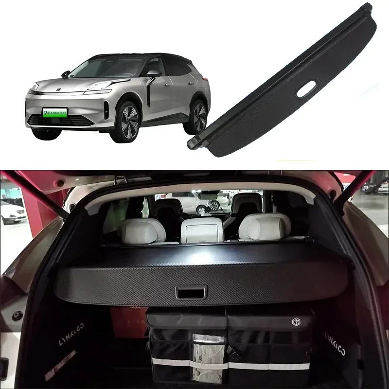 Car Trunk Curtain Cover For Lynk & Co 08 EM-P 2023 2024 2025 2026 Retractable Rear Trunk Rack Partition Shelter Auto Accessories