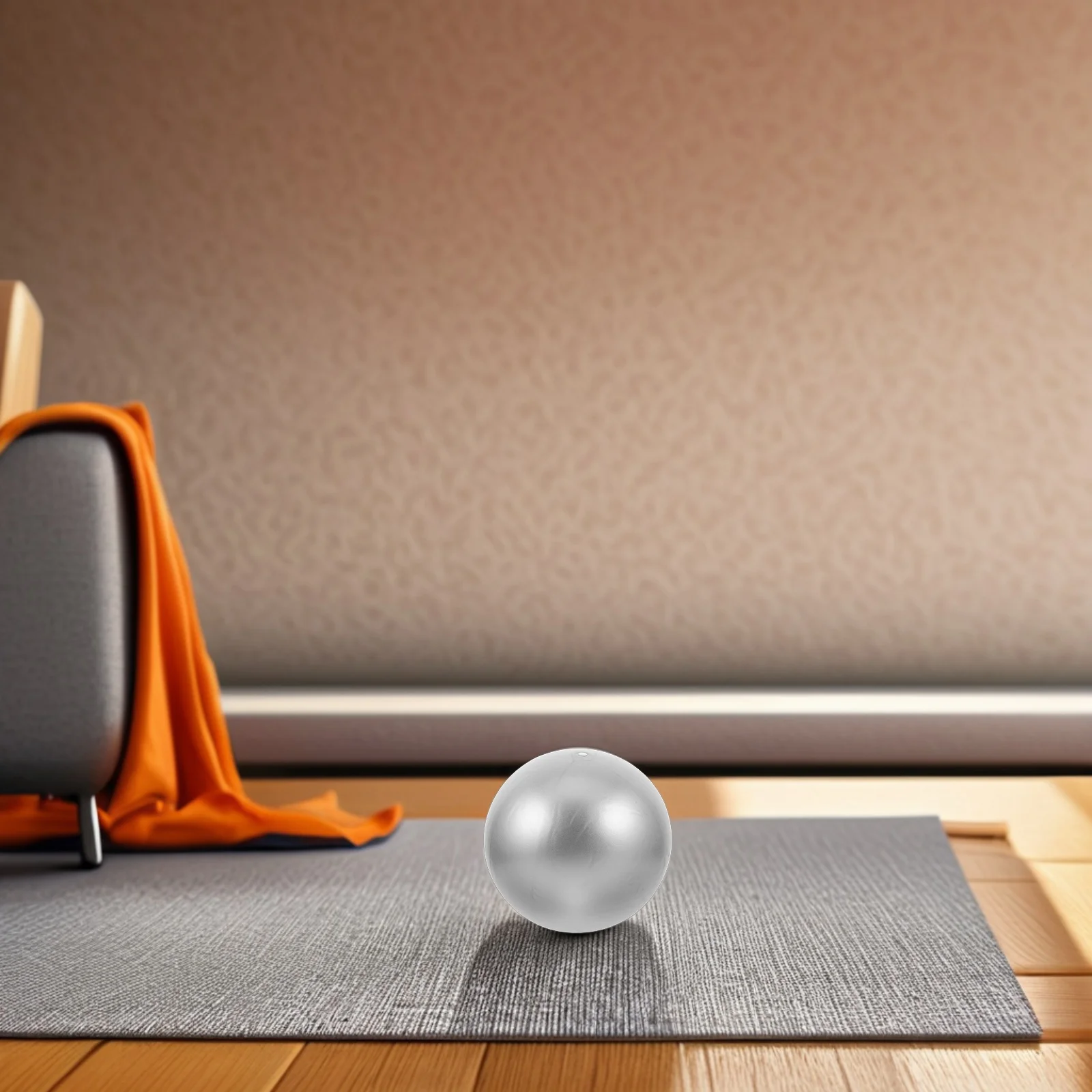 

25Cm Small Pilates Ball Yoga Exercise Fitness Ball Portable Non-Slip Surface for Balance Training and Physical Therapy