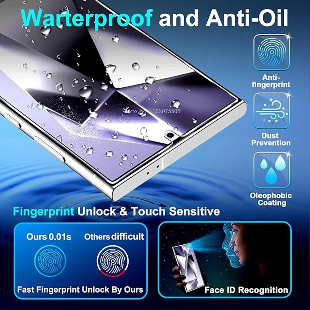 5 Stuks Screenprotectors Veiligheid Cover Film Voor Samsung Galaxy S24 Ultra S23 S22 S21 Plus Fe Screen Protector Voor Samsung S10 8 9