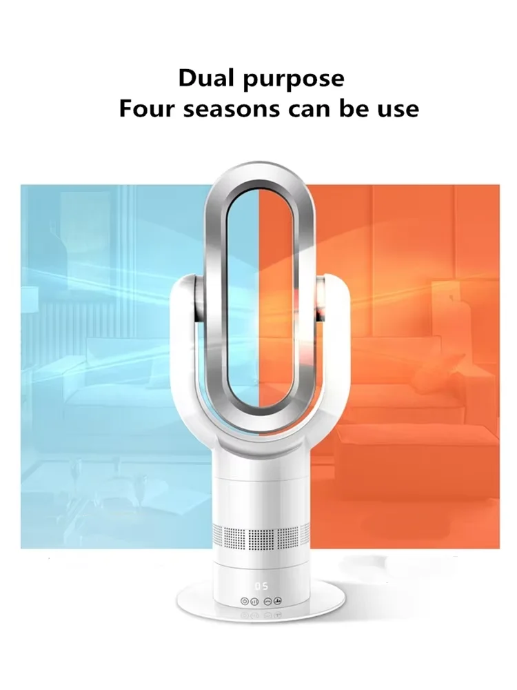 Cold and Warm Fan Remote Control Bladeless Cooling Fan 220V Ultra-quiet Electric Fan Air Purifier Top Quality Appointment 1-9H
