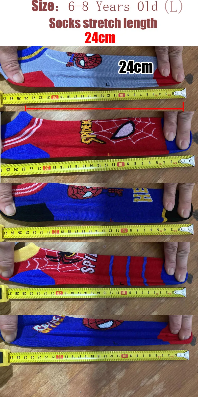 5 Paar im Angebot: Kinder-Socken, Anime-Motiv, für Jungen, kurze Socken, Kawaii-Design, Cartoon-Motiv, für Babys, Sommer- und Frühlingssocken, Bootsocken, Kindergeschenk, 1–12 Jahre. – Detail 5