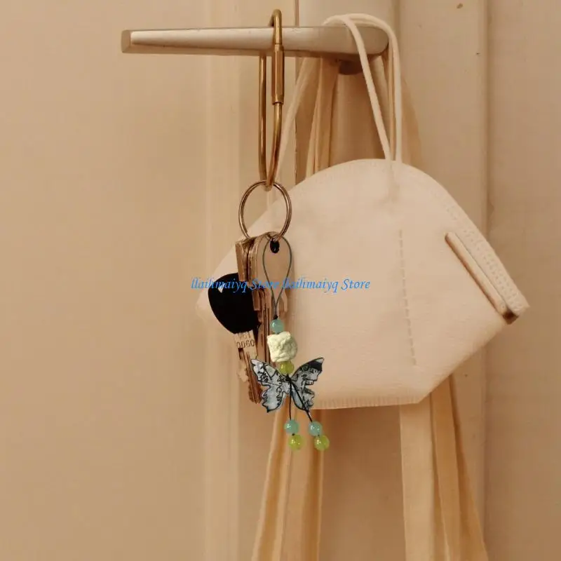 

573B Acrylic Butterflies Phone Shell Pendant Accessories Package Decoration Keychain