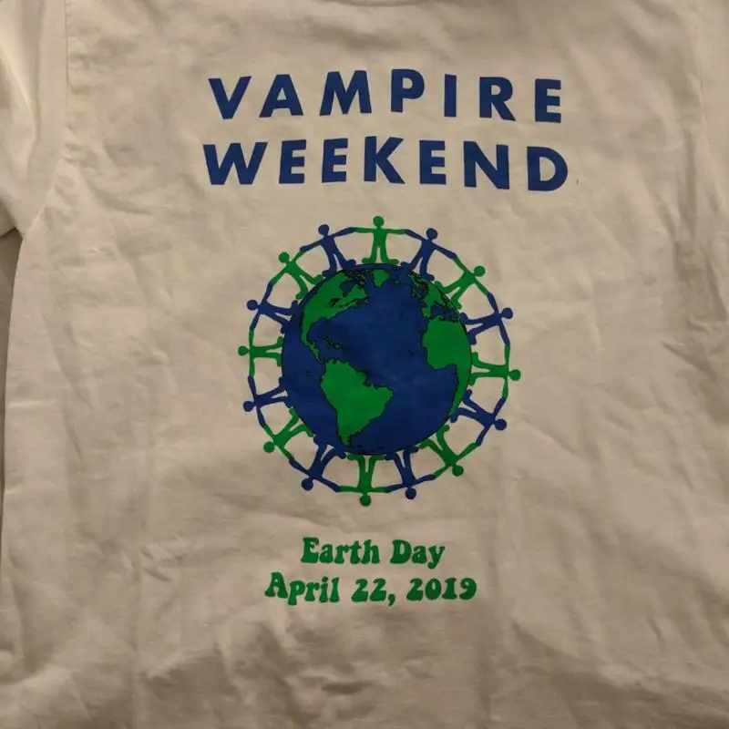 

New Vampire Weekend Earth Day White Unisex T Shirt