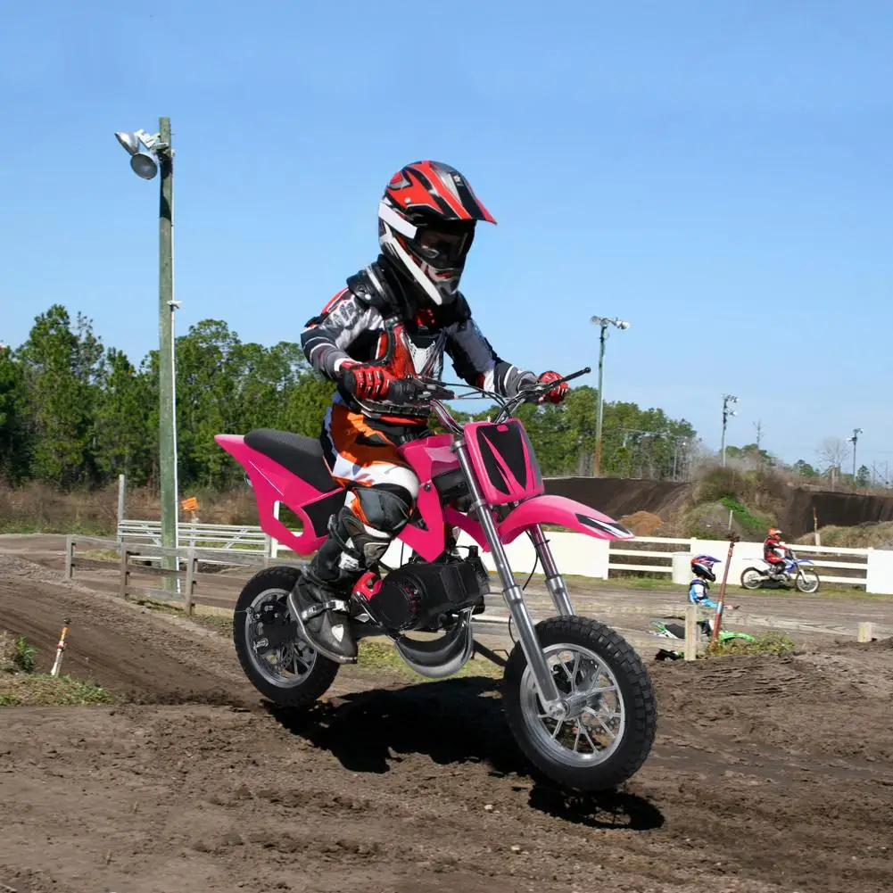 49cc 2-السكتة الدماغية الاطفال الترابية دراجة الغاز قوة موتوكروس الشاطئ على الطرق الوعرة دراجة نارية صغيرة الأطفال جيب دراجة نارية مع فرامل قرصية