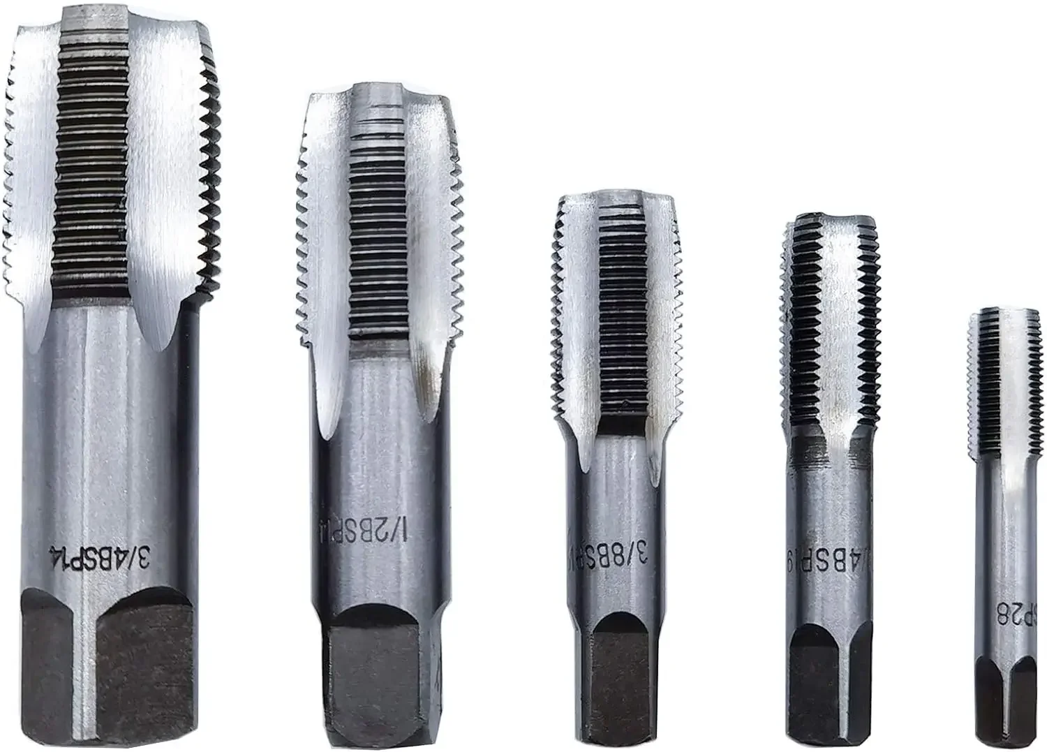Prodrill-bsp Tubo Tap Grupo Rolamento de Aço Rosqueamento Torneiras Ferramenta para Re-thread Danificado Jam Pipe Threads Peças