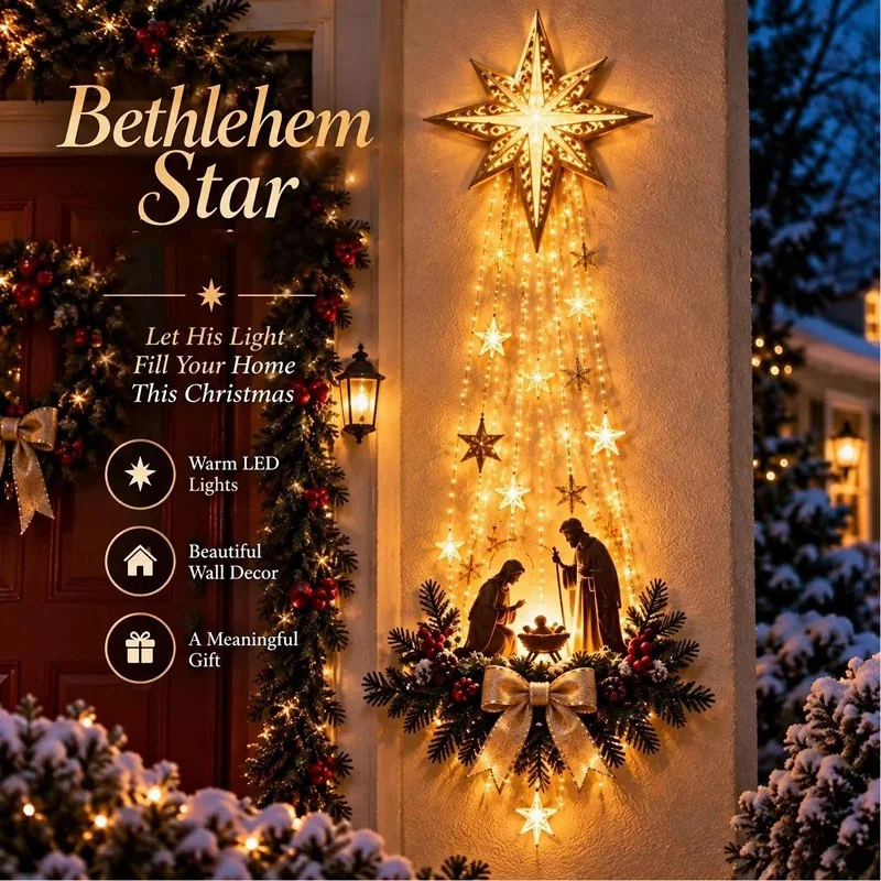 Lighting Christmas Decor - 2027 Navidad, Estrella de la Fe