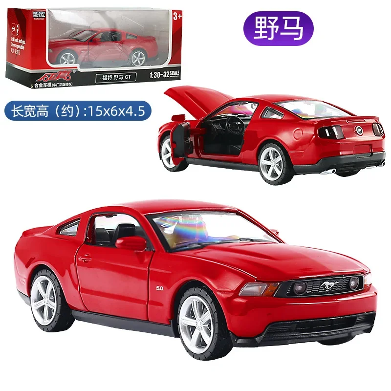 1:32 Ford Mustang GT High Simulation Diecast Car Metal Alloy Model Car Children\'s toys collection gifts F445