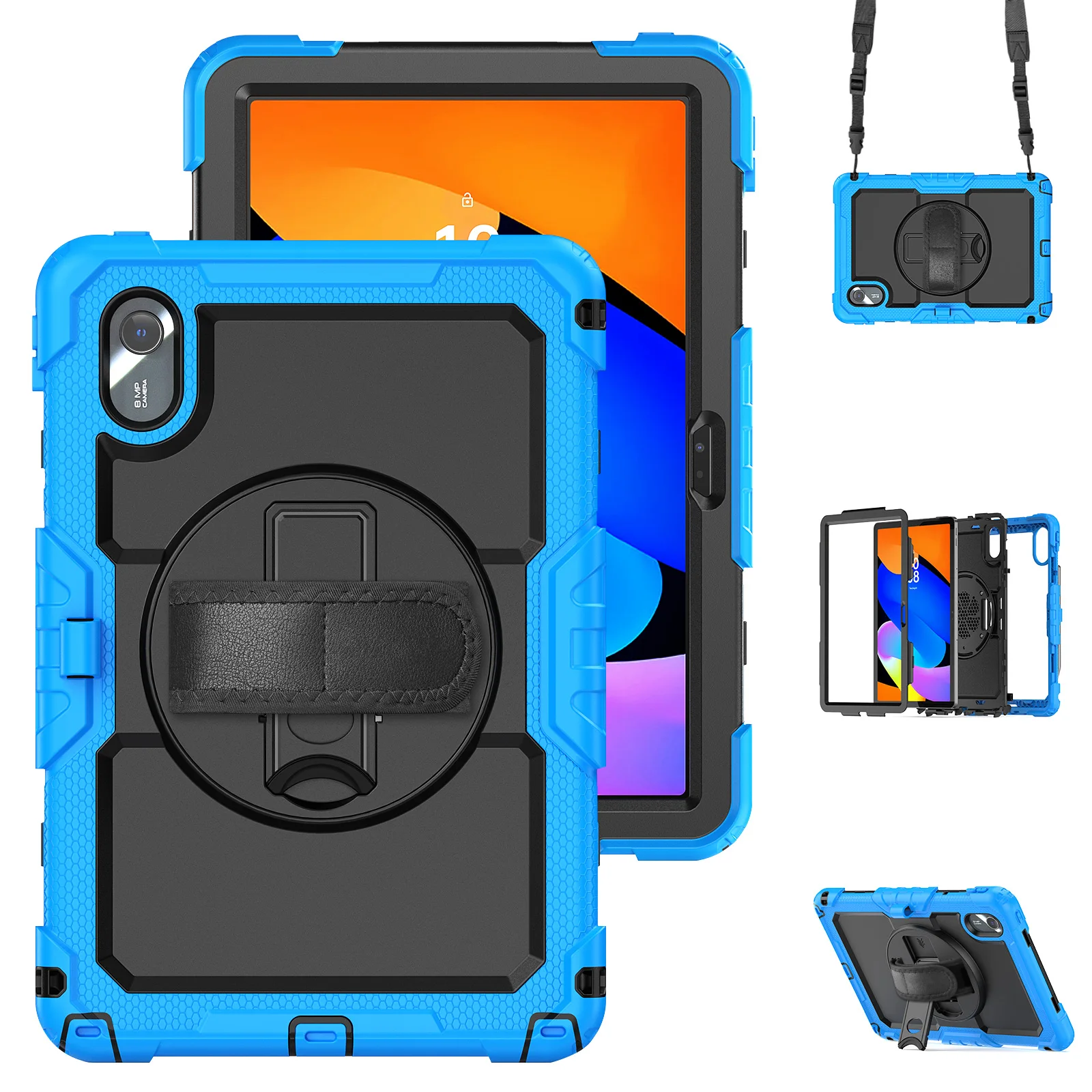 

Hard Case for Lenovo Xiaoxin Pad 11" 2024 TB330FU, Protective Cover with S Pen Holder and Stand for TB331FC Tablet, Shockproof​