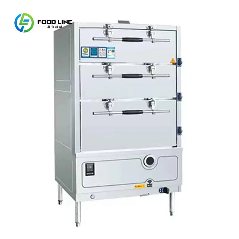 

Customized Stainless Steel Gas Seafood Steamer Commercial Seafood Steam Cabinet High Efficiency for Restaurant Catering