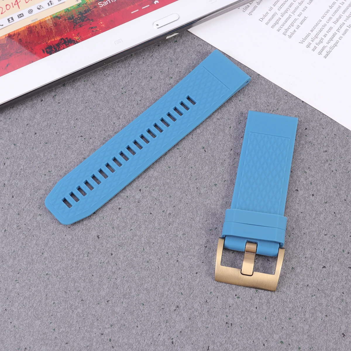

Silicone Watch Band Strap Replacement For 5X 3 Fashion Men Sport Wristband Bracelet Blue