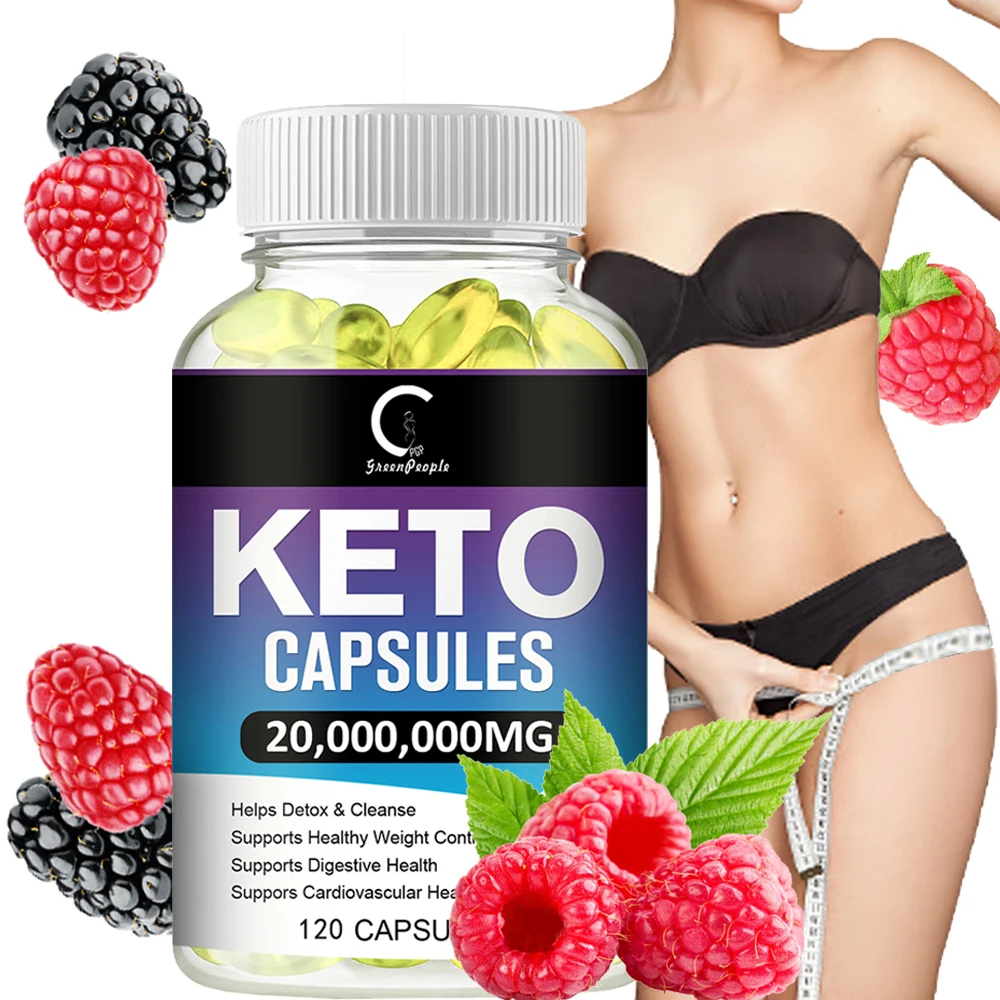 Keto Detox Capsule Fat Burner Energy and Focus Weight Management Helps Metabolism Ketone Support Slimming Tool for Men and Women