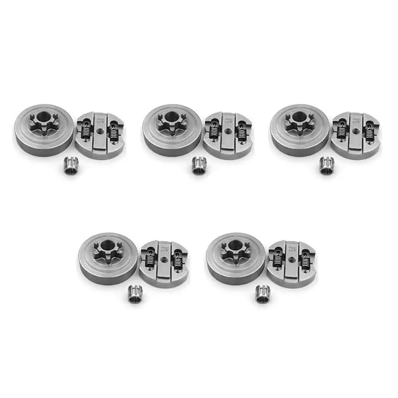 AT02-5X Clutch & Clutch Drum & Needle Bearing Fit For Chinese Chainsaw 2500 25CC