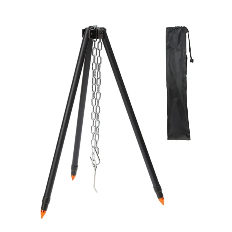Rustproof Camping Tripods With Nonslip Feet For Secure Outdoor Cooking Grills Rack Suitable For Variouis Terrains