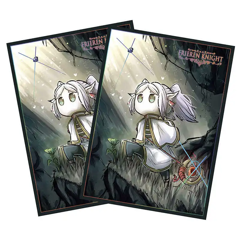 knight card sleeves 60Pcs/set 67X92Mm Diy The Hollow Knight Frieren Card Sleeve Ws Ptcg Opcg  Card Protective Color Flash Cover Anime Cards Gift