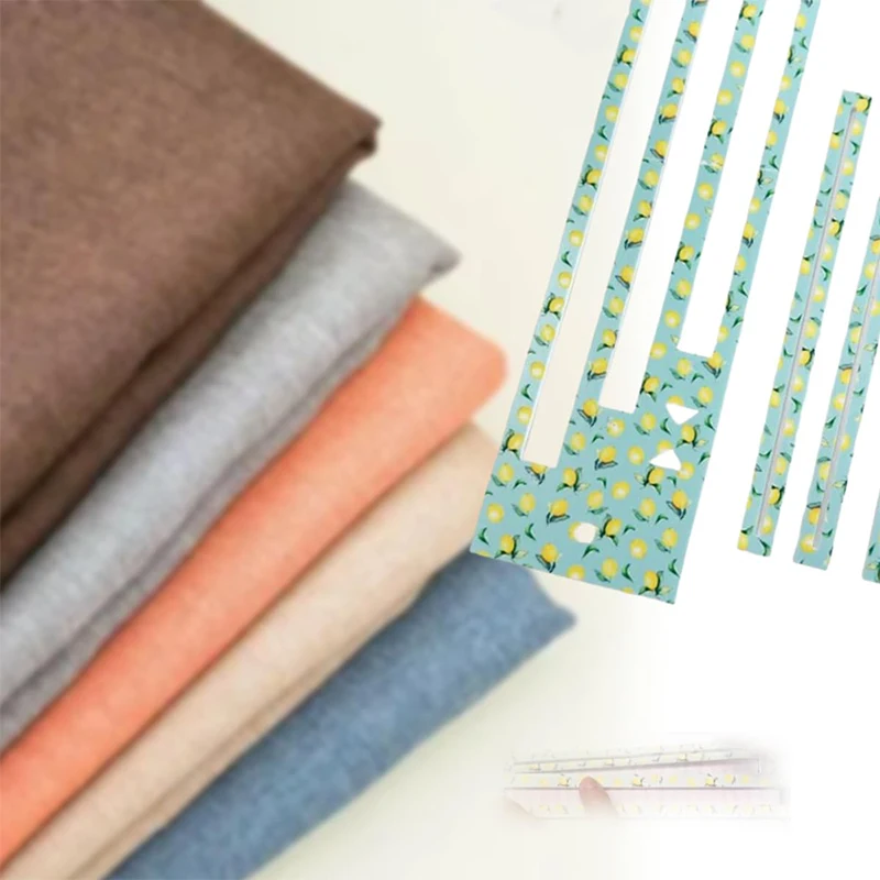 Zipper Pocket Template, 7/8/9 Inch Zipper Making Templates With Hole To Hang, Acrylic Zipper Pocket Template Set For Sewing Bags