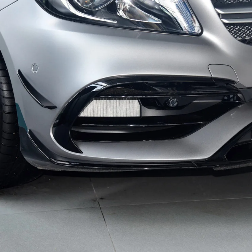 For Mercedes Benz A-Class W176 A45 AMG 2016 2017 2018 Front Bumper Lip Diffuser Splitter Wind Knife Fog Light Grille Body Kits