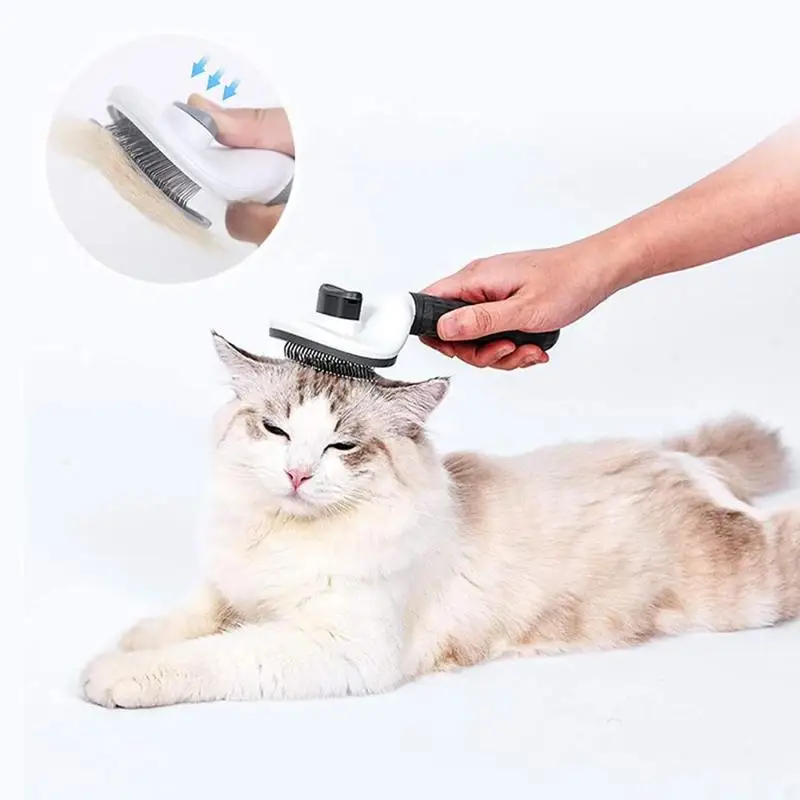 New Pet Comb Stainless Steel Needle Comb Dog And Cat Hair Removal Floating Hair Cleaning Beauty Skin Care Pet Dog Cleaning Brush