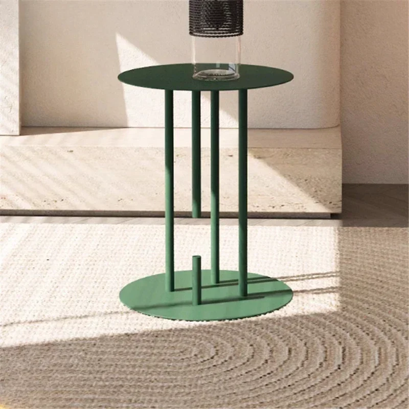 Nordic Minimalist Side Table,  Light Luxury Moveable Sofa Tea Table, 30kg Load Capacity, Small Apartments, Home Living Room