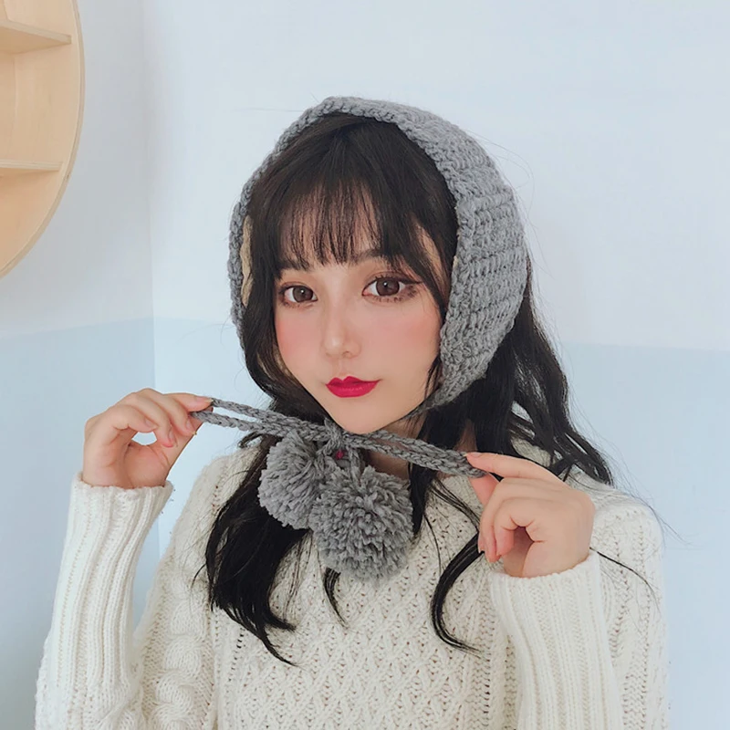 Women Fashion Winter Knitted Earmuffs Warm Earmuffs Outdoor Windproof Cute Ear Warm Female Girl Earmuffs