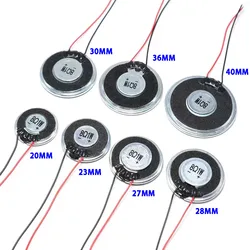 5PCS 8Ω 1W Diameter 20/23/26/28/30/32/36 L=60MM Mini Horn Loudspeaker Ultra-thin Small Speaker Buzzer For Doorbell Intercom Toys