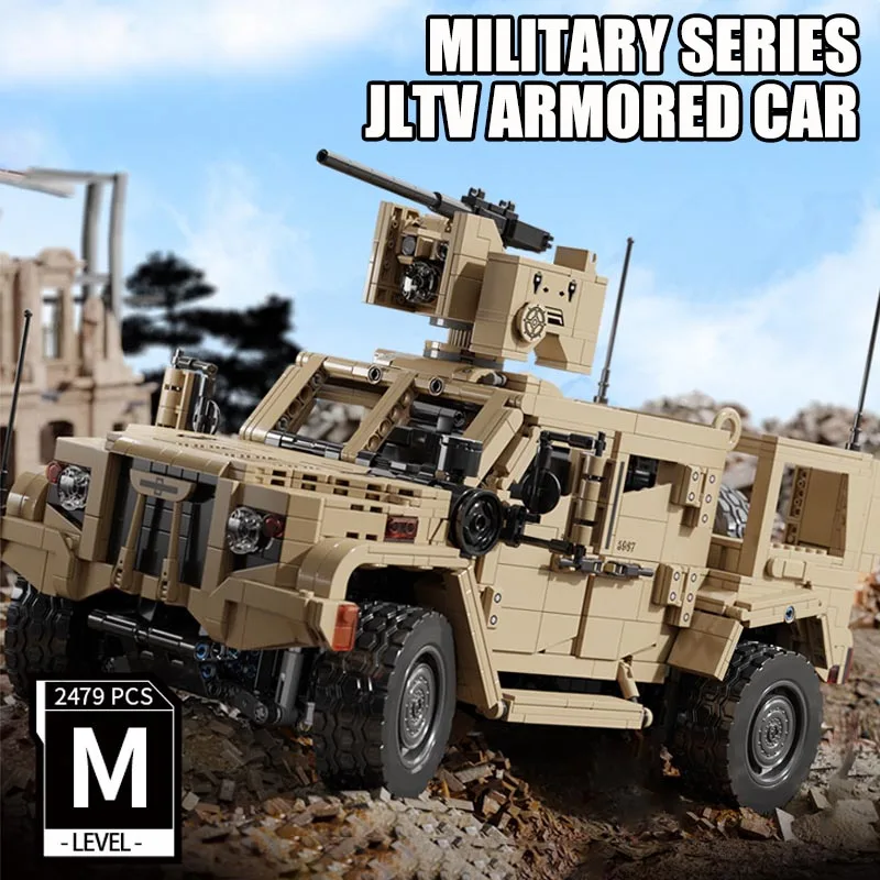 

Military Technical 2479pcs JLTV Armored Car Building Blocks DIY City War Joint Light Tactical Vehicle Bricks Toys For Children