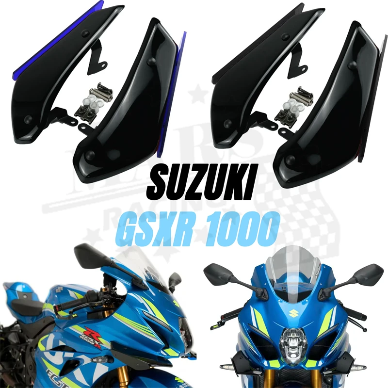 Spoiler Winglet Aerodynamic Wing Kit Spoiler Wind Wing Air Backflow For SUZUKI GSX-R1000 GSXR1000 GSXR 1000 2017-2022 GSX R 1000