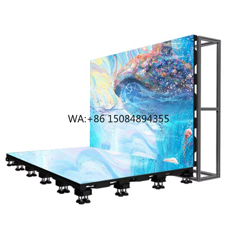 

China Professional Manufacturer's Portable Interactive P3.91 LED Display Dance Floor for Weddings and Parties for DJs