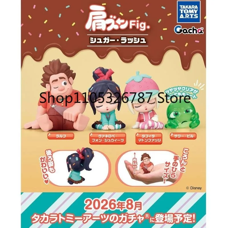 Figura Original Auténtica Japonesa TOMY de Wreck-It Ralph, Miniatura de Vanellope para Escritorio, Nueva en Stock