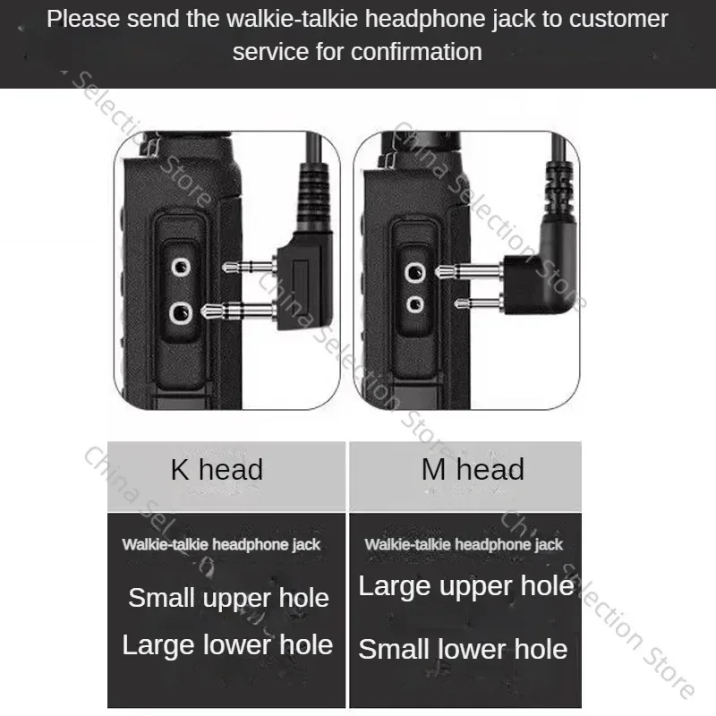 Adaptable K/M Head Walkie-talkie with PTT Function Bluetooth Headset Bluetooth Adapter Wireless Finger PTT Handheld