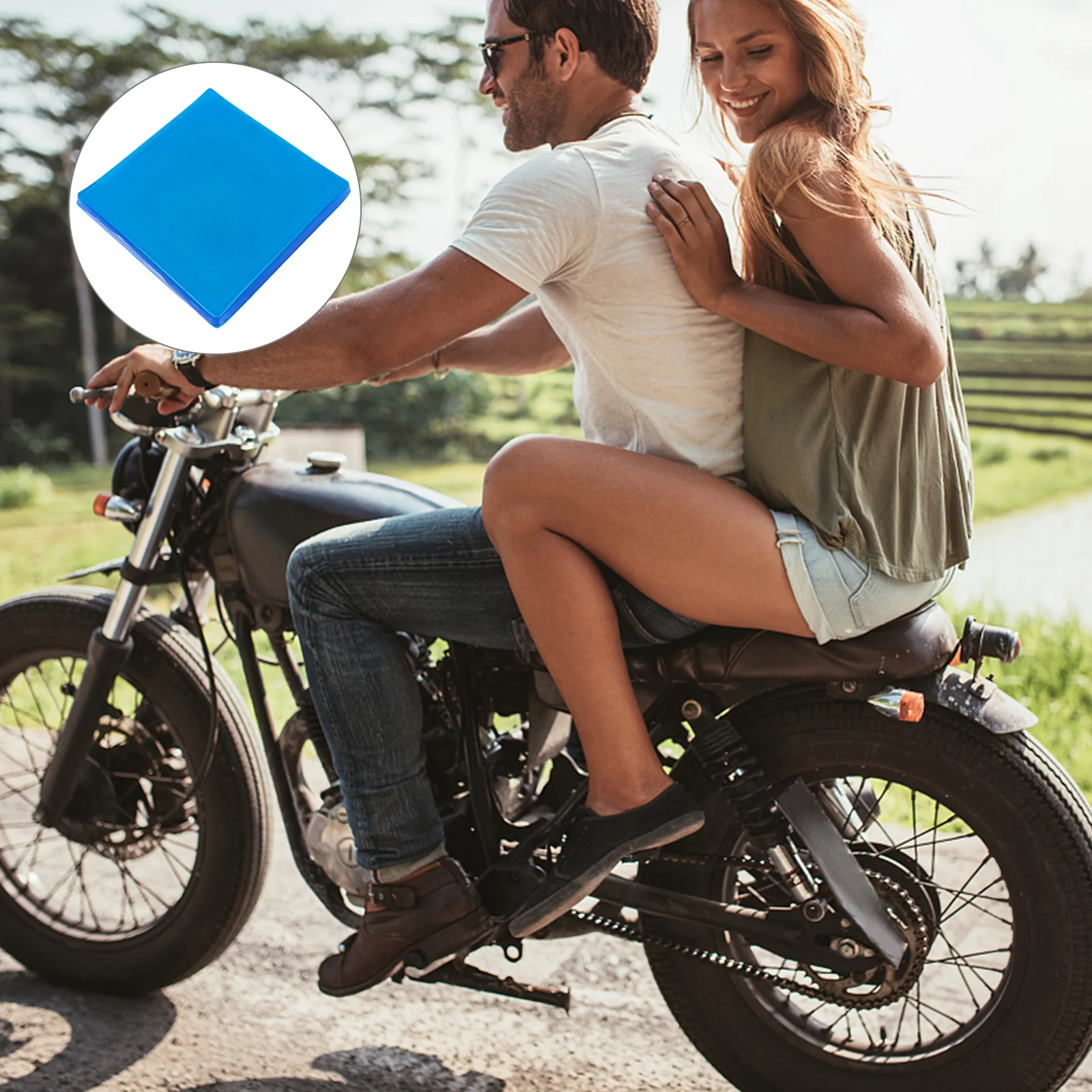 

1Pcs Motorbike Seat Pad Cooling Gel Mat for Hot Weather Long Distance Ride Comfortable Motorcycle Seat Cushion Accessory