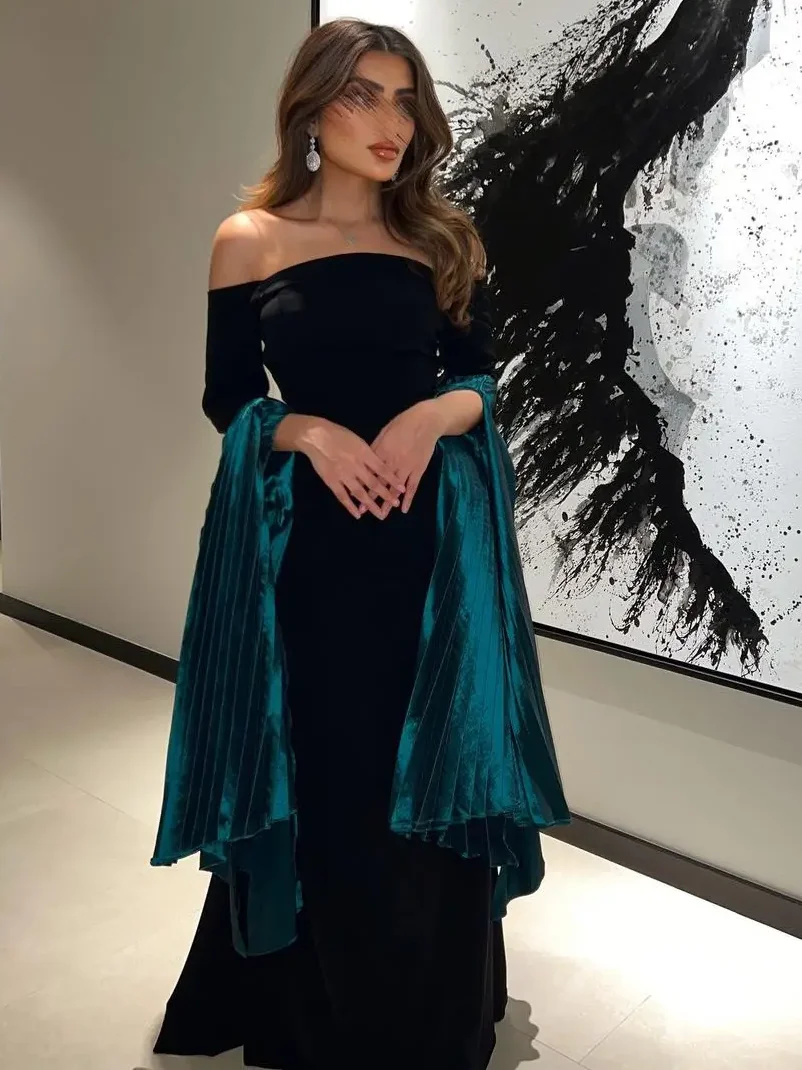 

Off Shoulder Prom Dresses for Women Elegant Formal Evening Gowns Floor length Arabia Robes De Soirée Special Occasion Gowns Lady