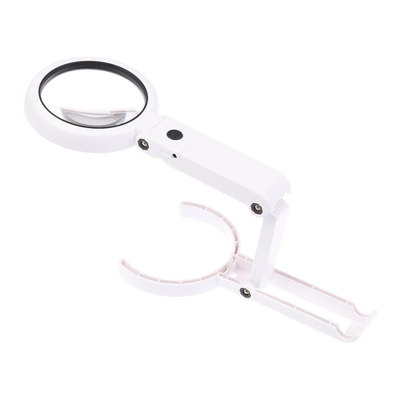 

Портативная лупа 11x5 см с 8 светодиодами, складная ручная настольная лупа для чтения, ремонта газет