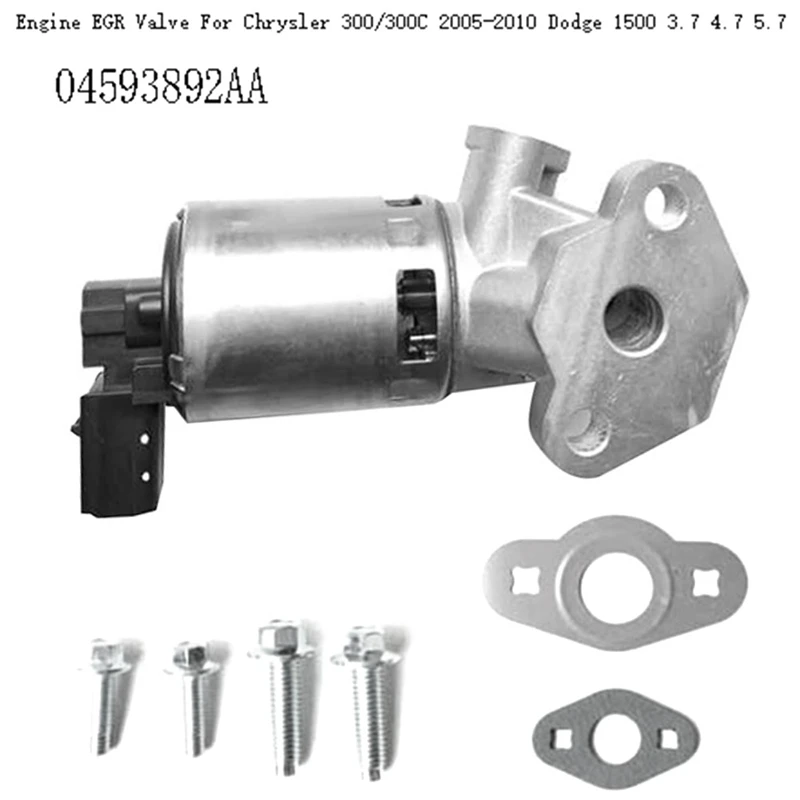 Engine EGR Valve For Chrysler 300/300C 2005-2010 Dodge 1500 3.7 4.7 5.7 Exhaust Gas Recirculation Valve 04593892AA