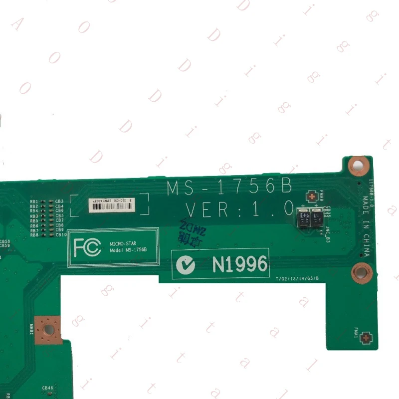 RN FOR MSI GE70 MS-17561 MS-1756 USB Port Print Board MS-1756B
