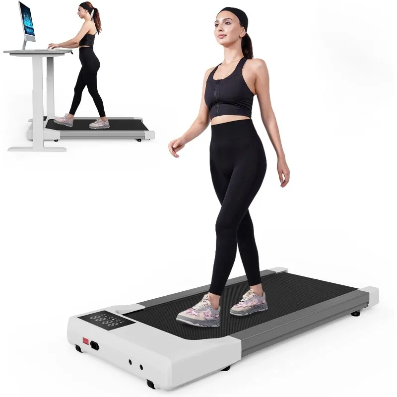 DeerRun 2025 Almohadilla para caminar mejorada, cinta de correr inteligente debajo del escritorio para la oficina en casa, sin montaje, máquina para caminar silenciosa de 2,5 HP