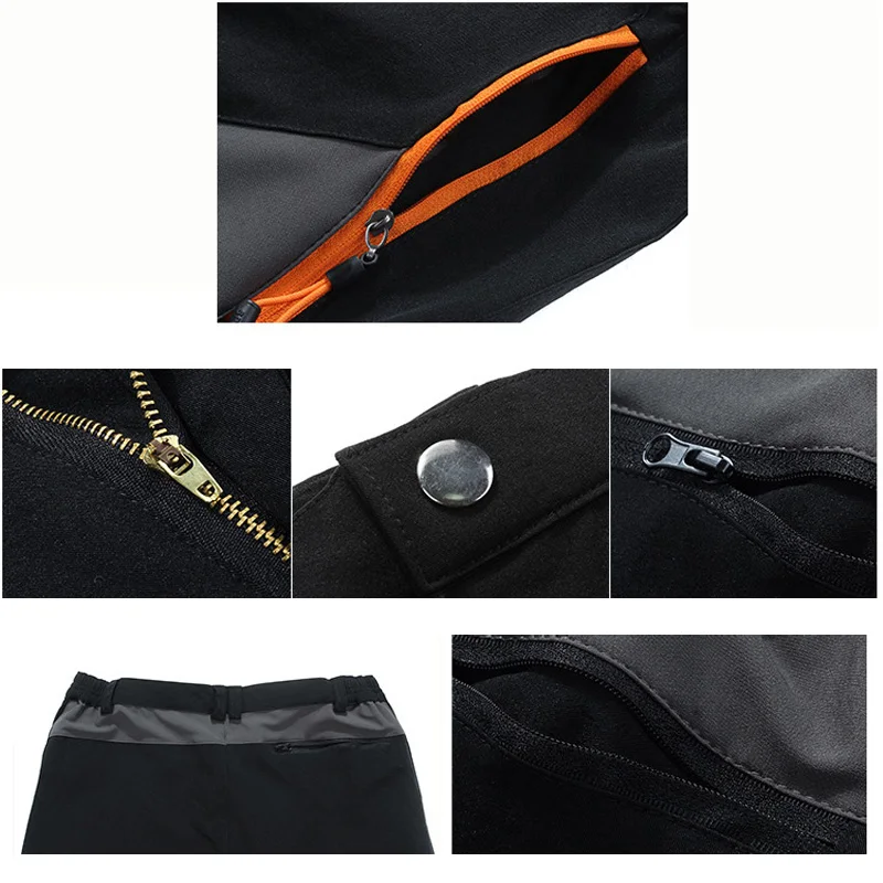 Mens Pants Hiking Trekking Quick Dry Lightweight Splashproof UV Proof Stretch Fishing Outdoor Travel Climbing Trousers