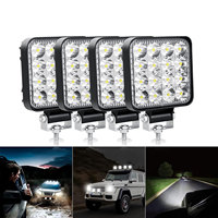 2/4pcs Mini LED Work Light Bar 3.3inch White LED Bar Pods Off Road 12V 24V Spot Flood Driving Fog Lights for Car Truck SUV ATV