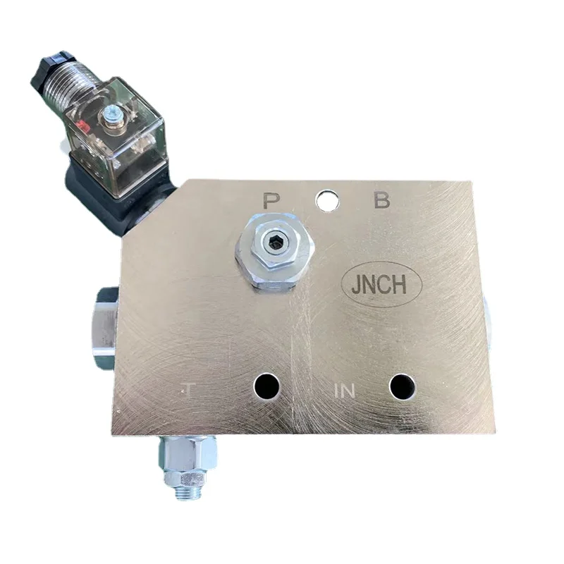 Breaker hammer piping system 3/4 valve 12vdc 24vdc Hydraulic backhoe loader flow divider control valve for hydraulic rock