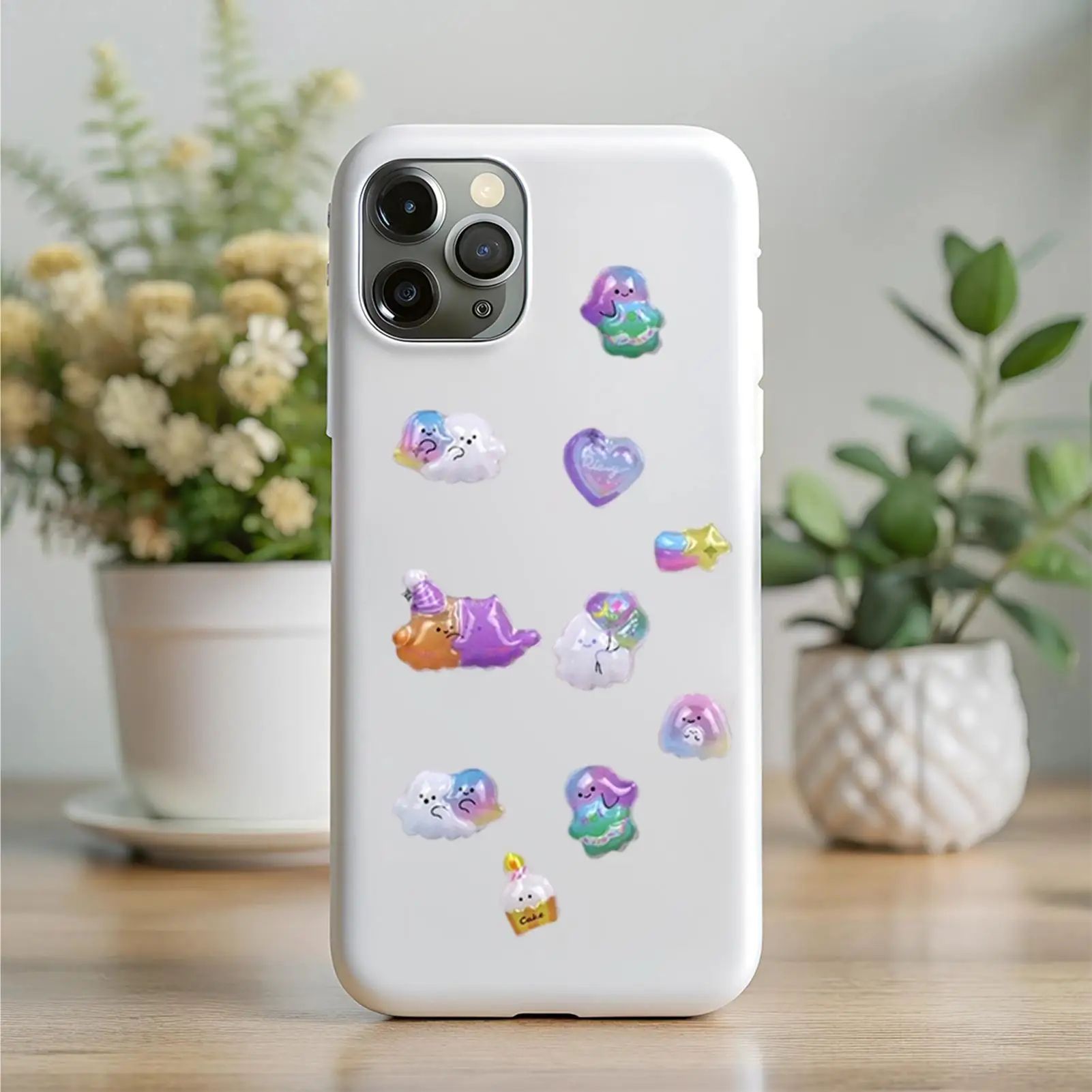 Cute 3D Stickers Cute Decorations Stickers 7 Sheet Journaling Decals For Phone Case Notebook Scrapbooking Journal Laptop Craft