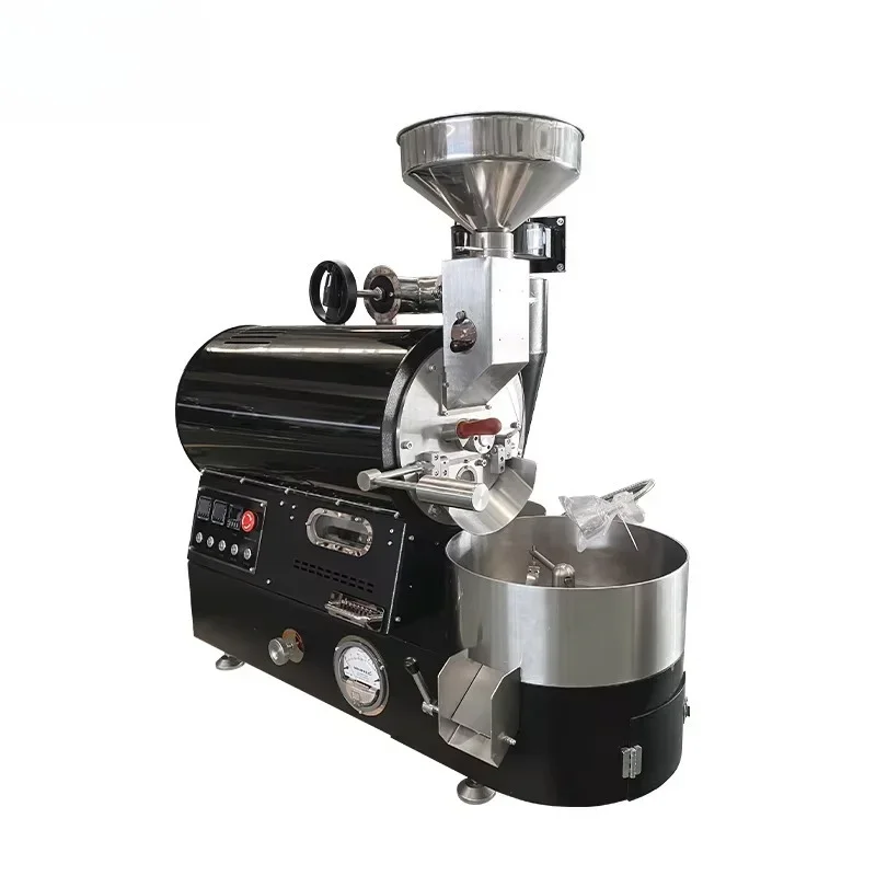 Customized 1kg Fully Automatic Stainless Steel Coffee Bean Roaster Household Commercial Electric Coffee Roasting Machine