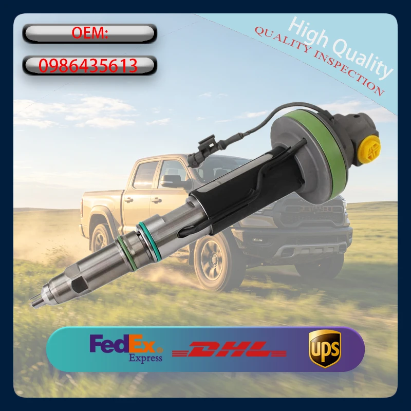

High Precision Common Rail Fuel Injector 0986435613 Durable Diesel Injector For Heavy Truck Engine Replacement