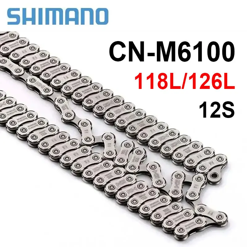 Shimano Deore M6100 MTB Chain 126L 118L 12S Mountain Bicycle Chain Quick Link 12 Speed Bike Chains 12V Current