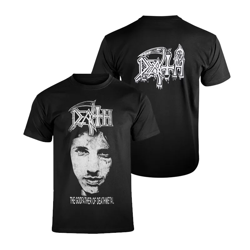 Fit DEATH Metal Band Rock Thrash Thrash Metal American Vintage Character Picture Dark Short-sleeved T-shirt
